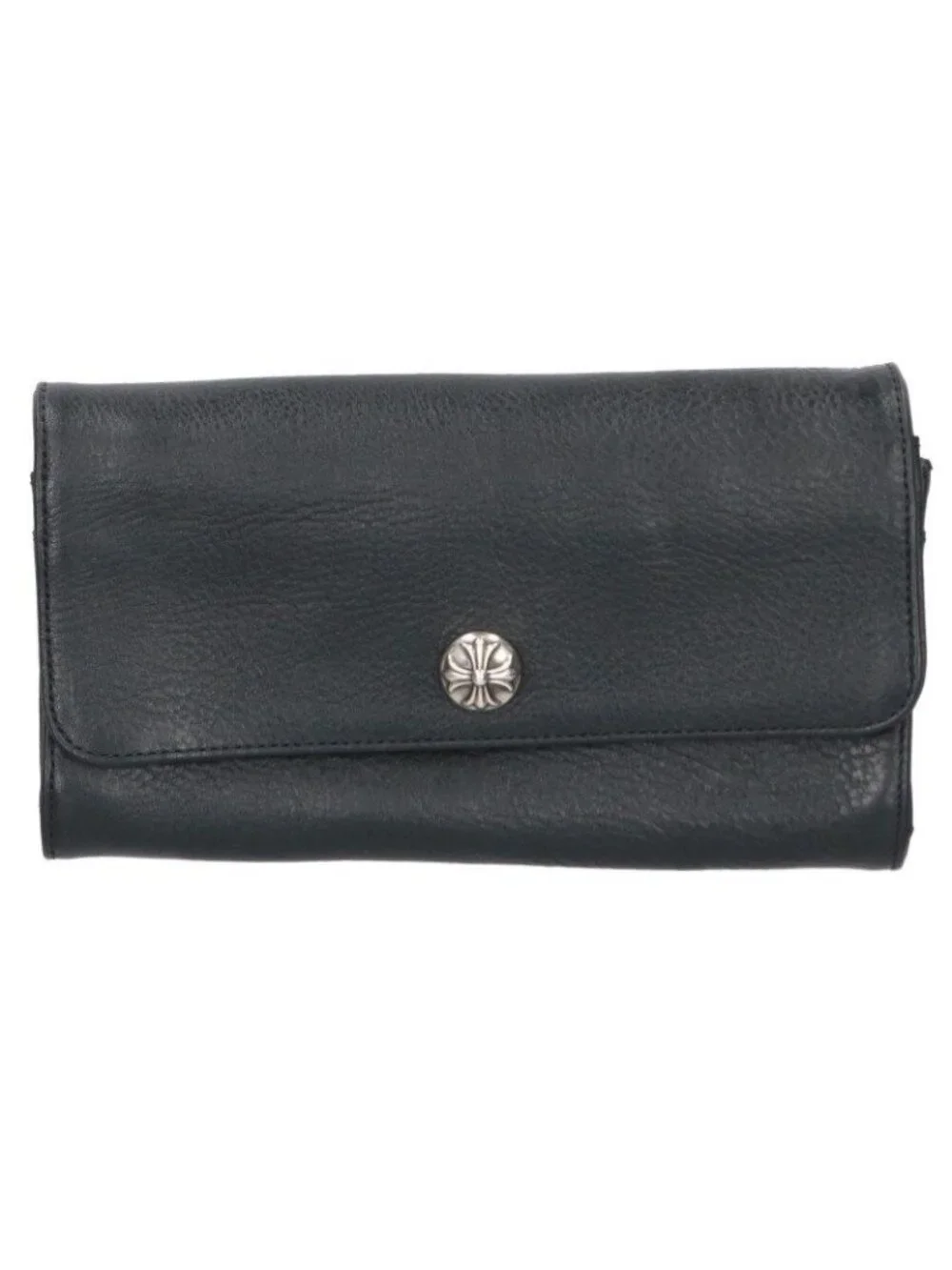 Chrome Hearts Judy Cross Button Leather Wallet